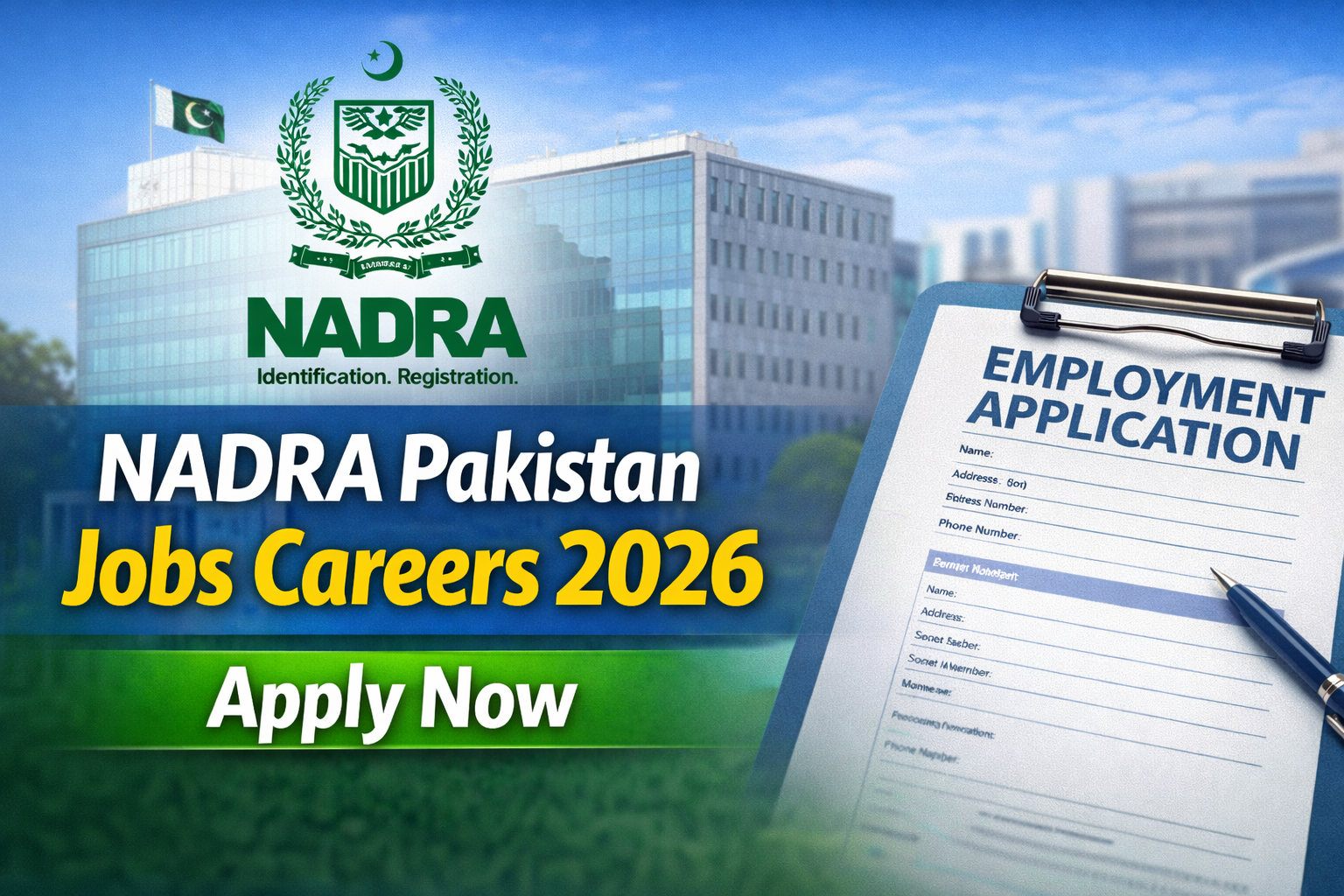 NADRA Pakistan jobs careers 2026